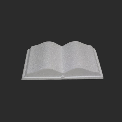 Livre ouvert en polystyrène expansé