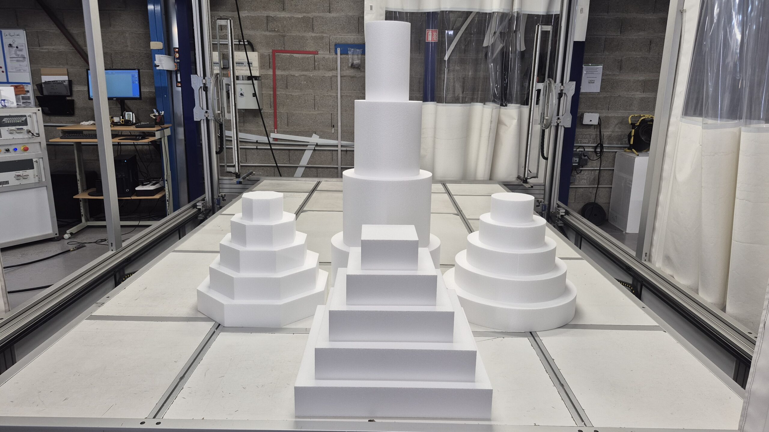 Pyramide de socles polystyrène pour wedding cake → jusqu'à 8 étages