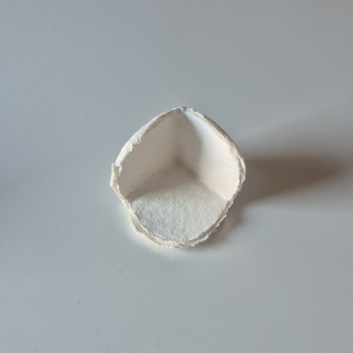Coin tulipe en cellulose moulée