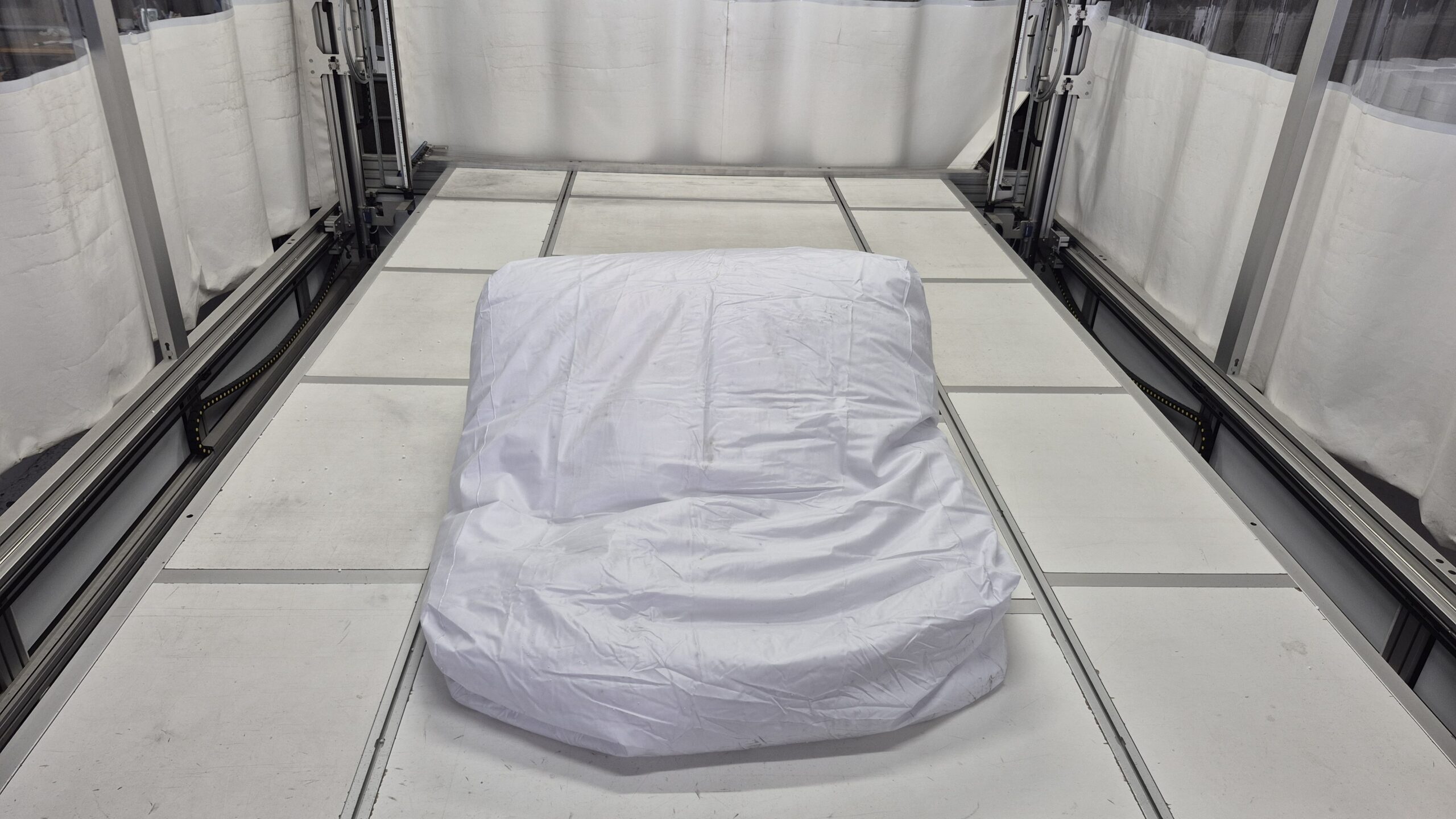 Pouf blanc - Assise horizontale