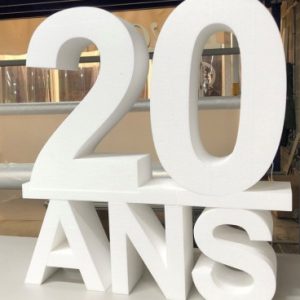 Totem anniversaire 2 chiffres